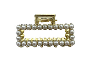 Pearls and Rhinestones Hair Claw Collection - Medium Size