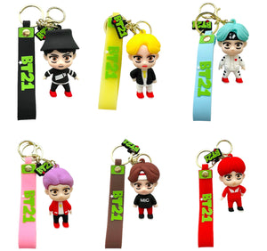 3D BTS Tiny Tan Keychain Collection