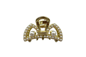 Pearls and Rhinestones Hair Claw Collection -Small Size