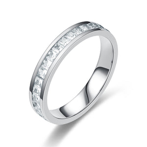 High Quality Zircon Stainless Steel Diamond Rings