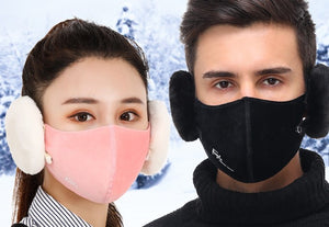 Winter Face Mask with Ears Muffs set. Keep your winter warm!