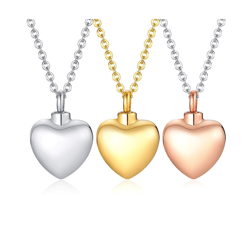 Heart-shaped perfume bottle with detachable pendant jewelry heart pendent