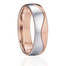 ギャラリービューアに画像を読み込み、Ring rose gold plated 14K stainless steel rings for men and women
