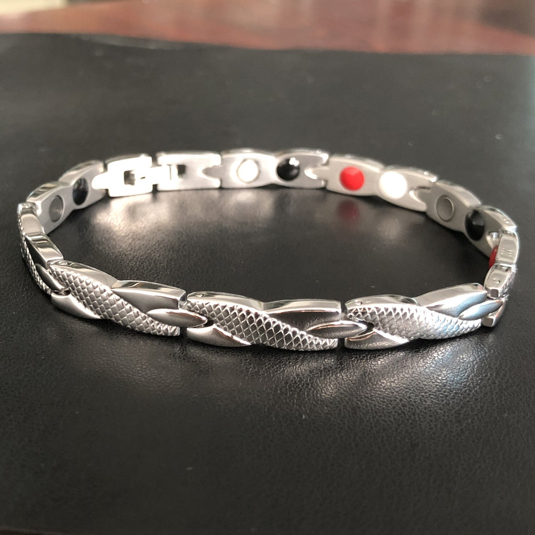 Row magnet bracelet, titanium germanium magnet jewelry