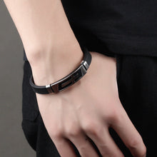 ギャラリービューアに画像を読み込み、Bracelet personality cross silicone bracelet wristband
