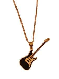Stainless steel -Guitar Pendant and Necklace