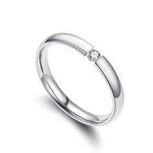 ギャラリービューアに画像を読み込み、Couple Rings for men women Mirco Zircon Stainless steel ring　カップルリング　
