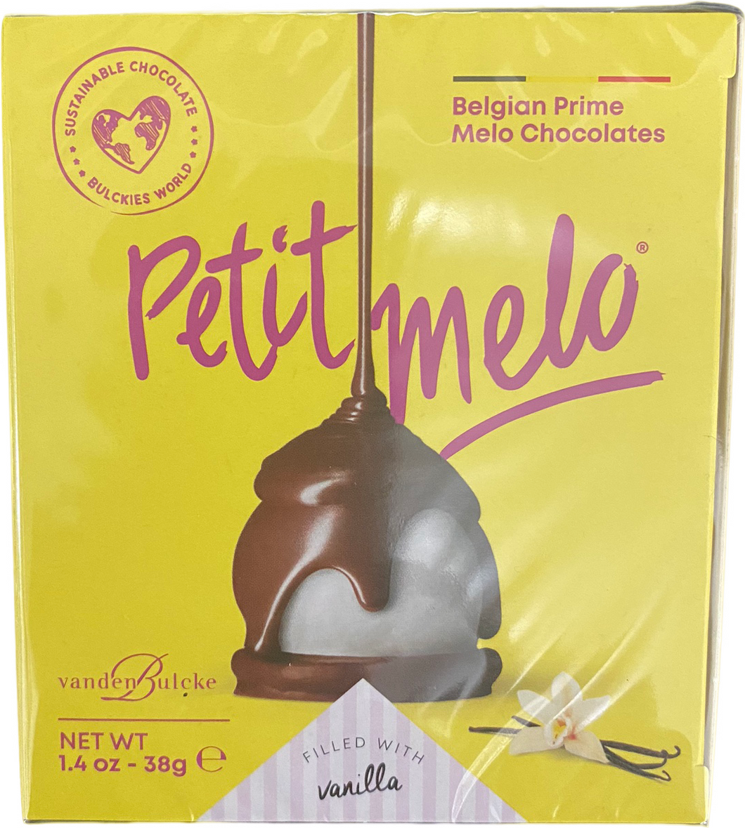 Petit Melo - Marshmallow with coated chocolate and cookie　プチメロ　ベルギのお菓子が一つに
