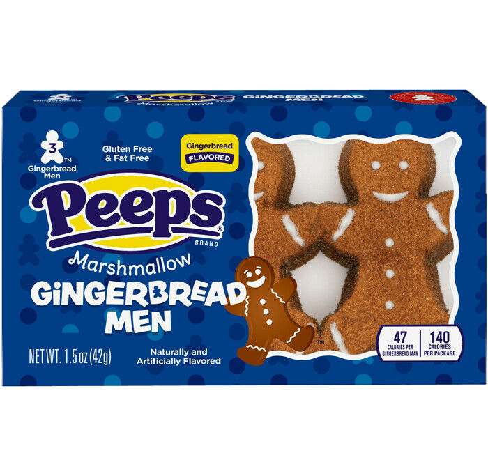 PEEPS Ginger-Bread, Pack of 3, Limited Edition　ピープス　クッキーマンマシュマロ　限定版