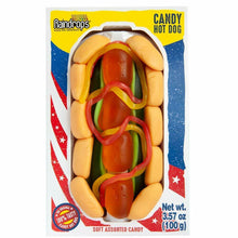 ギャラリービューアに画像を読み込み、Real Hot Dog Size with 20 Gummy Candies - Gummy Snack Food, Amazing!
